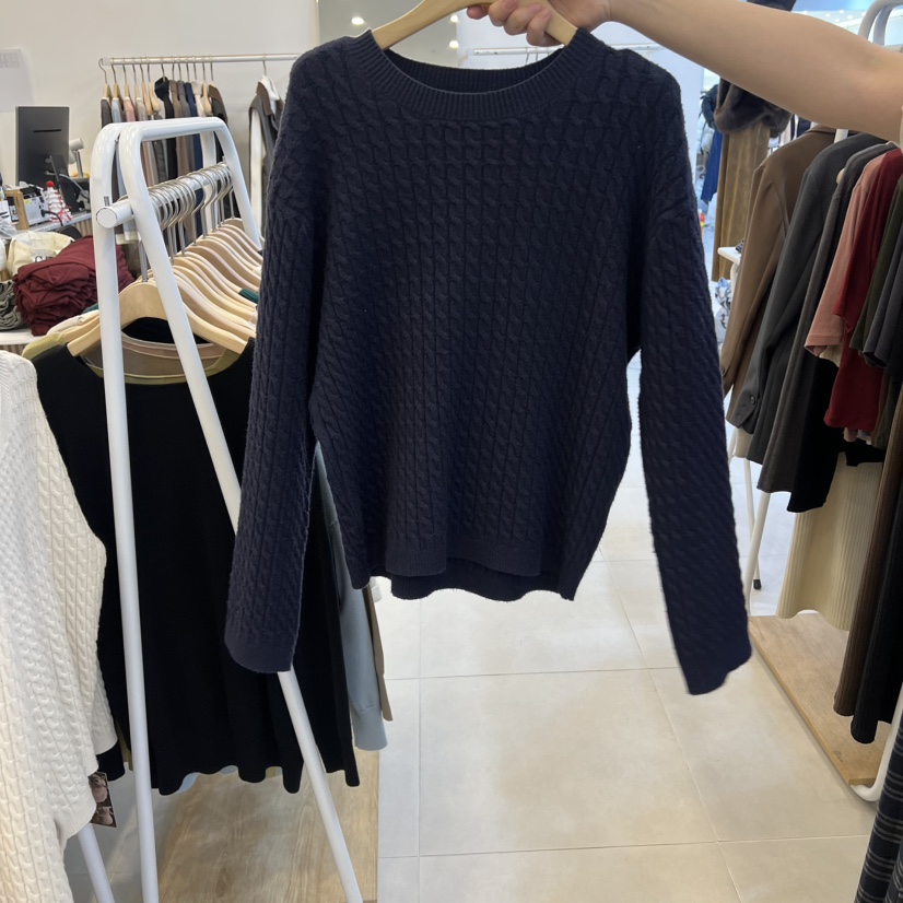 FUNNY POWDER東大門㊣實拍女裝新款休閑真品時尚推薦熱賣毛衣THE FUNNY毛衣圖色4