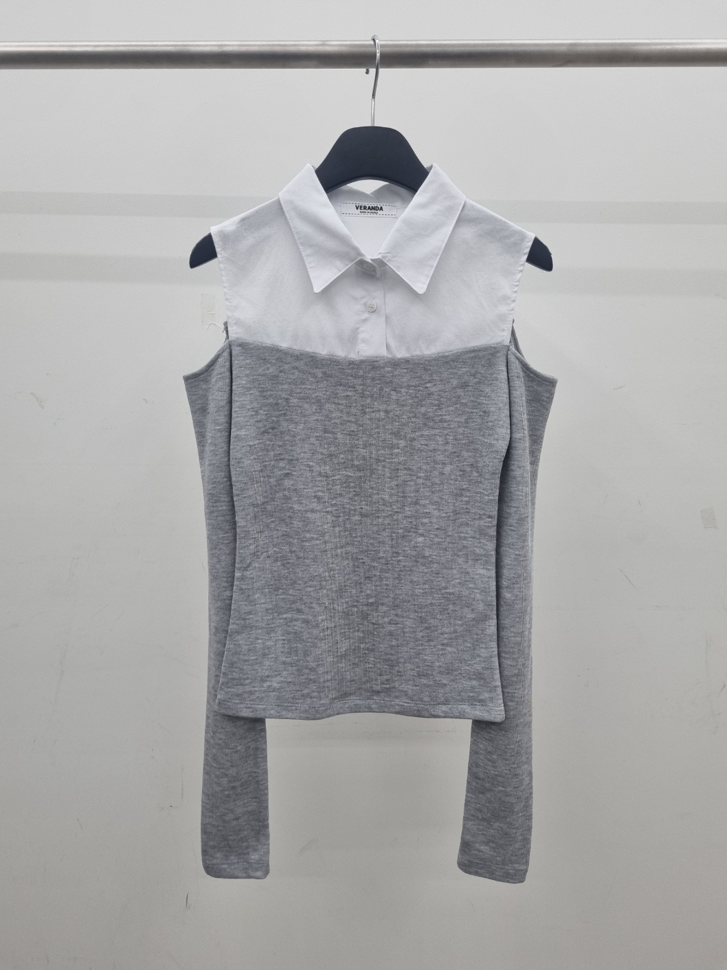 VERANDA韓國代購㊣女裝新品人氣25秋冬熱賣休閑推薦長袖T恤VERANDA長袖T恤圖色1