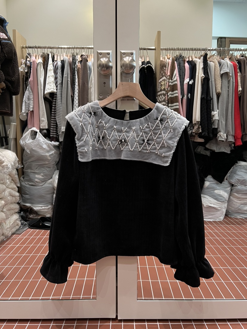 BE&amp;BE東大門㊣代購女裝新品時尚真品熱賣職業襯衫蕾絲衫BE&be襯衫/蕾絲衫