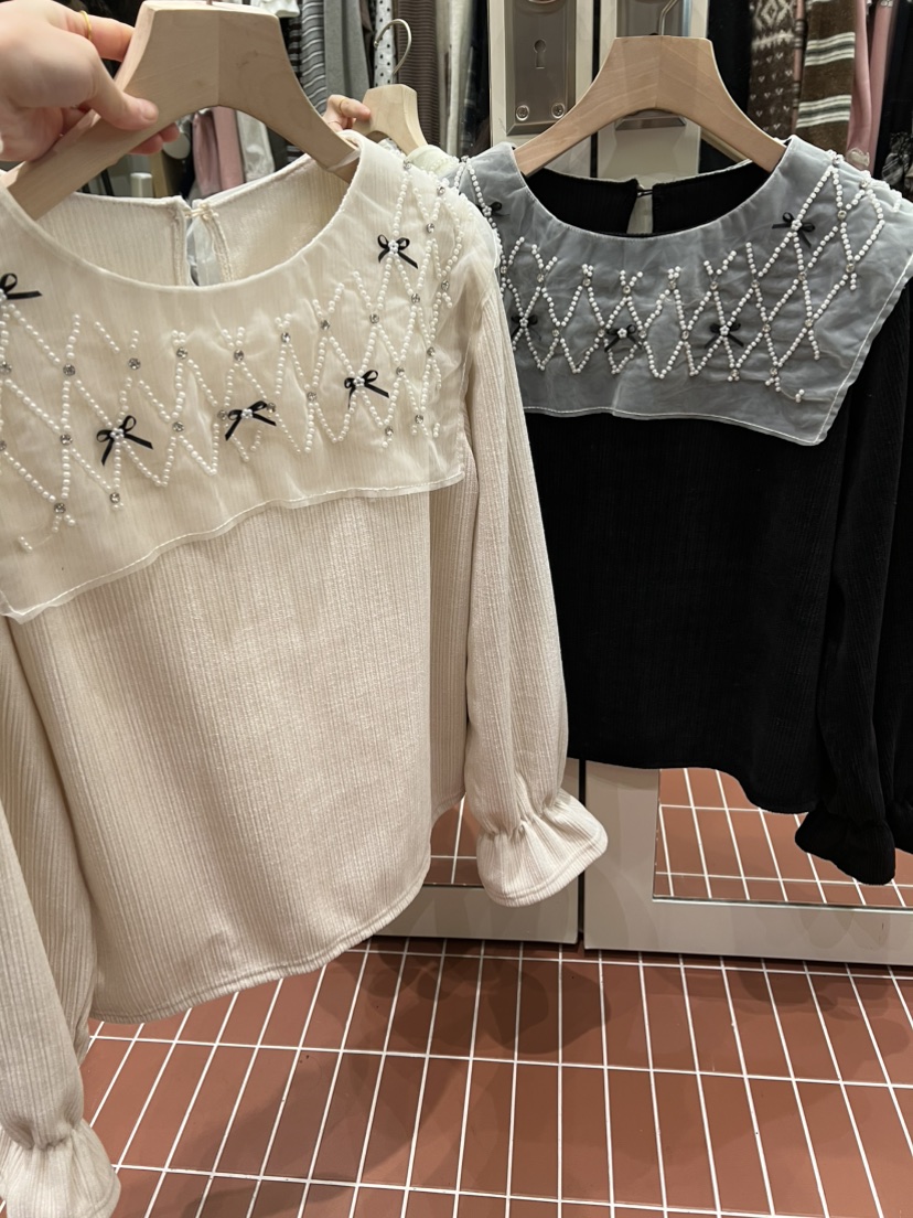 BE&amp;BE東大門㊣代購女裝新品時尚真品熱賣職業襯衫蕾絲衫BE&be襯衫/蕾絲衫