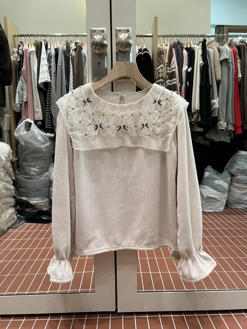 BE&amp;BE東大門㊣代購女裝新品時尚真品熱賣職業襯衫蕾絲衫BE&be襯衫/蕾絲衫