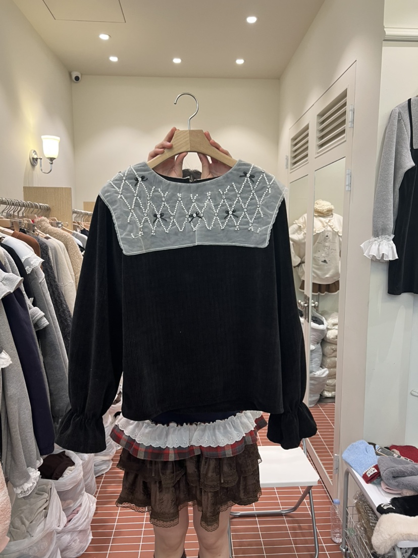 BE&amp;BE東大門㊣代購女裝新品時尚真品熱賣職業襯衫蕾絲衫BE&be襯衫/蕾絲衫圖色2