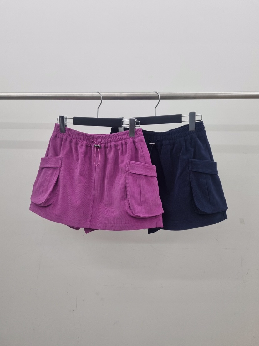 VERANDA東大門㊣代購女裝新款真品25秋冬人氣裙褲燈芯絨工裝VERANDA裙褲