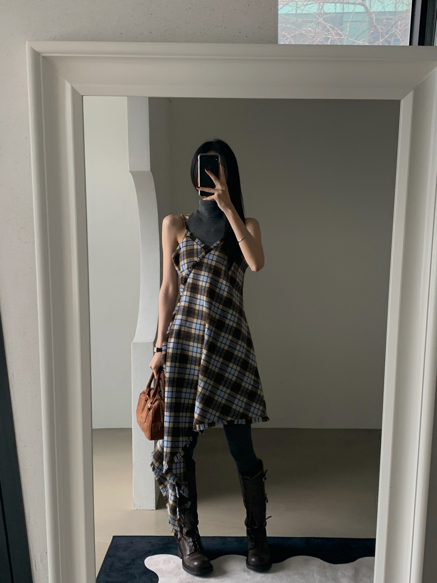 VERANDA韓國代購㊣女裝新品真品25秋冬推薦時尚職業熱賣連衣裙VERANDA連衣裙