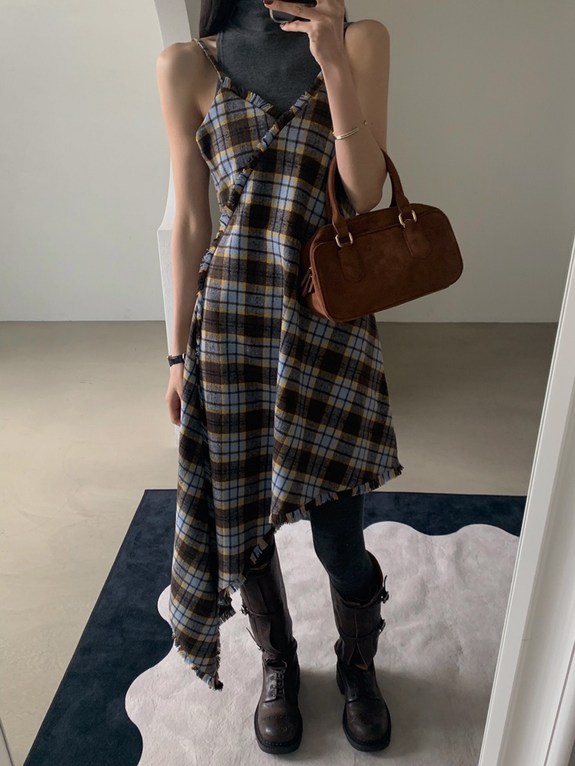 VERANDA韓國代購㊣女裝新品真品25秋冬推薦時尚職業熱賣連衣裙VERANDA連衣裙