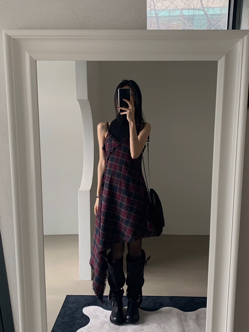 VERANDA韓國代購㊣女裝新品真品25秋冬推薦時尚職業熱賣連衣裙VERANDA連衣裙