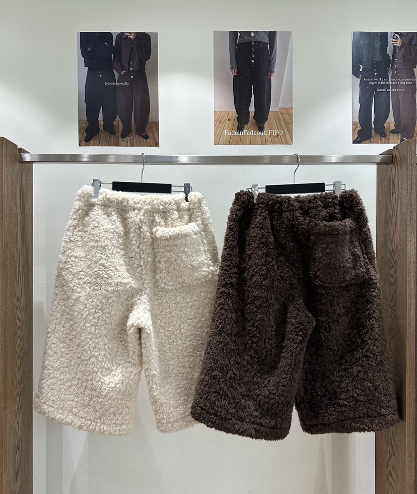 FIFO東大門㊣直郵女裝新款推薦職業真品時尚短褲泰迪熊皮草FIFO短褲