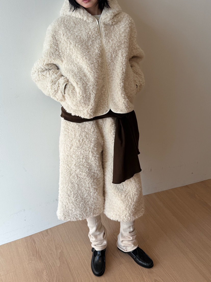 FIFO東大門㊣代購女士新款人氣時尚職業短款大衣泰迪熊拉鏈FIFO短款大衣