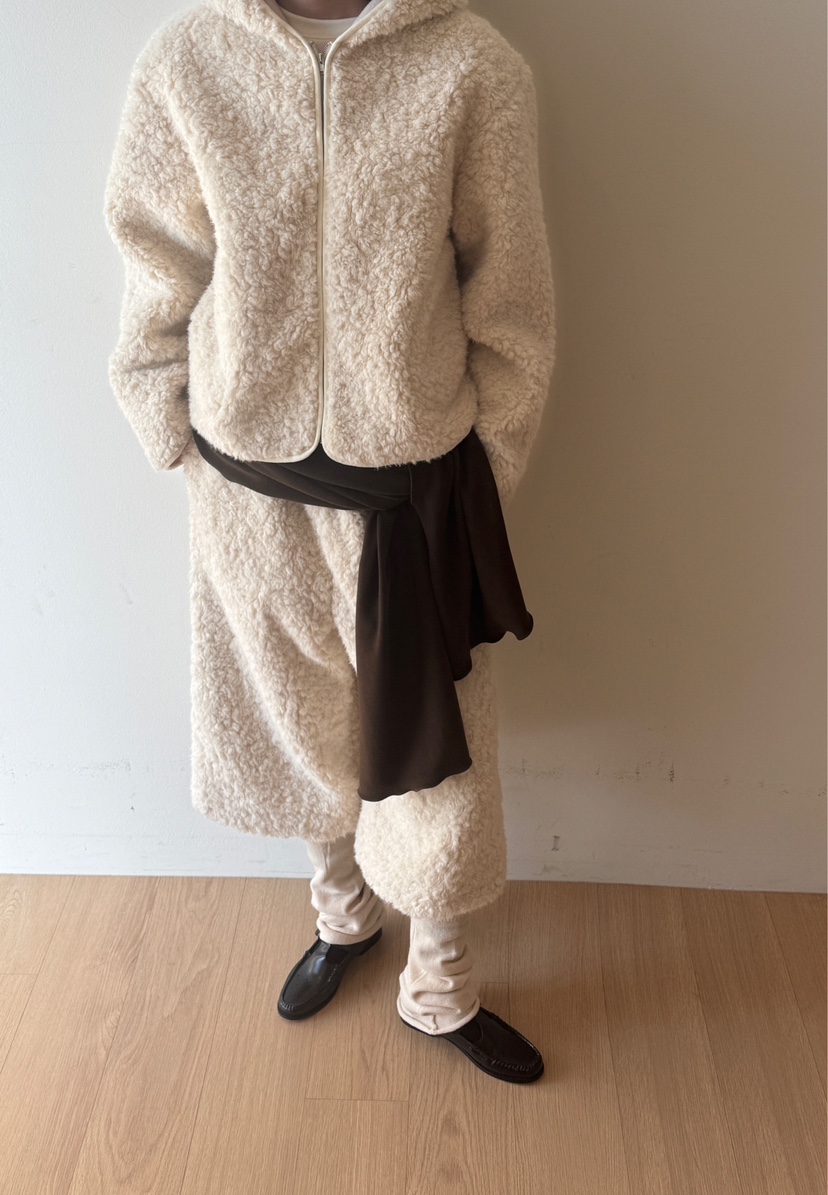 FIFO東大門㊣代購女士新款人氣時尚職業短款大衣泰迪熊拉鏈FIFO短款大衣