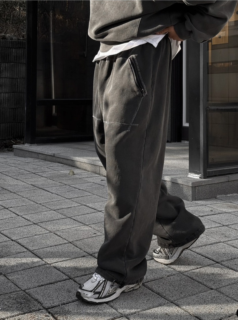 REDDISH BROWN韓國代購㊣女士新款25秋冬職業時尚休閑褲拉鏈REDDISH BROWN休閑褲