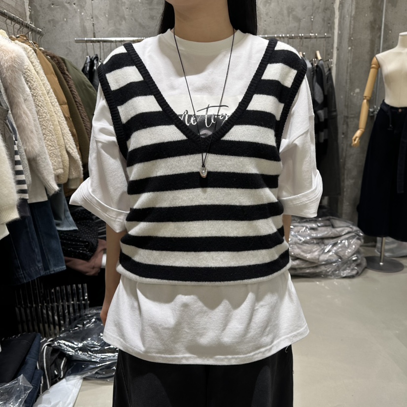 JUNI東大門㊣代購女裝新品熱賣人氣職業休閑推薦25秋冬吊帶背心my juni吊帶/背心圖色4