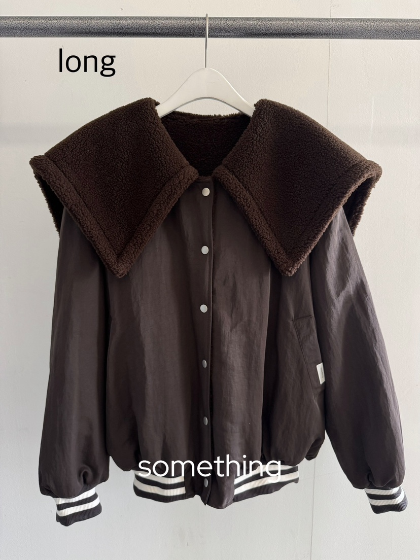 SOMETHING-L/FANCY東大門㊣實拍女士新款推薦人氣夾克兩面穿SOMETHING-L/FANCY夾克圖色1
