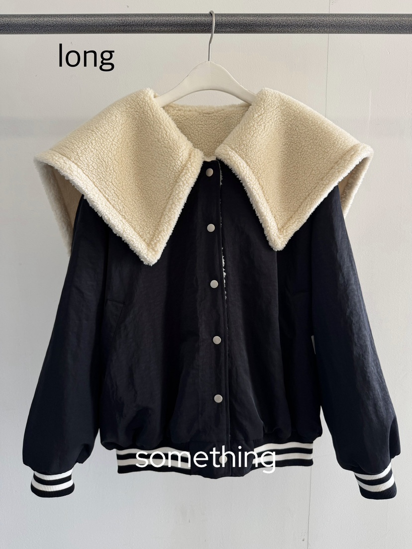 SOMETHING-L/FANCY東大門㊣實拍女士新款推薦人氣夾克兩面穿SOMETHING-L/FANCY夾克圖色2