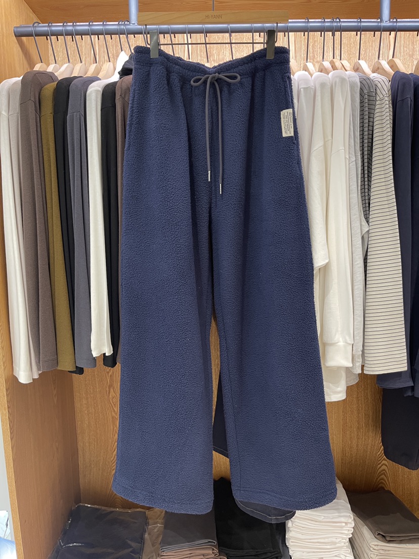 HI YANN韓國直郵㊣女士新品職業時尚熱賣推薦人氣休閑褲抓絨HI YANN休閑褲圖色2