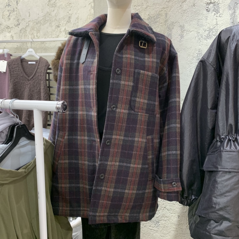 SOLD OUT東大門㊣代購女士新品時尚休閑職業人氣推薦夾克格紋SOLD OUT夾克圖色1