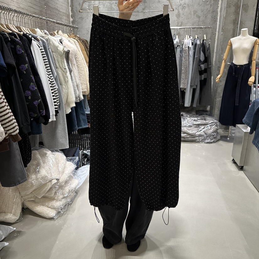 JUNI東大門㊣實拍女士新品時尚人氣職業休閑25秋冬休閑褲加絨my juni休閑褲圖色1波點