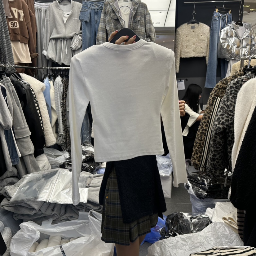 A-DEL東大門㊣直郵女士新款熱賣休閑25秋冬時尚推薦長袖T恤A-DEL長袖T恤