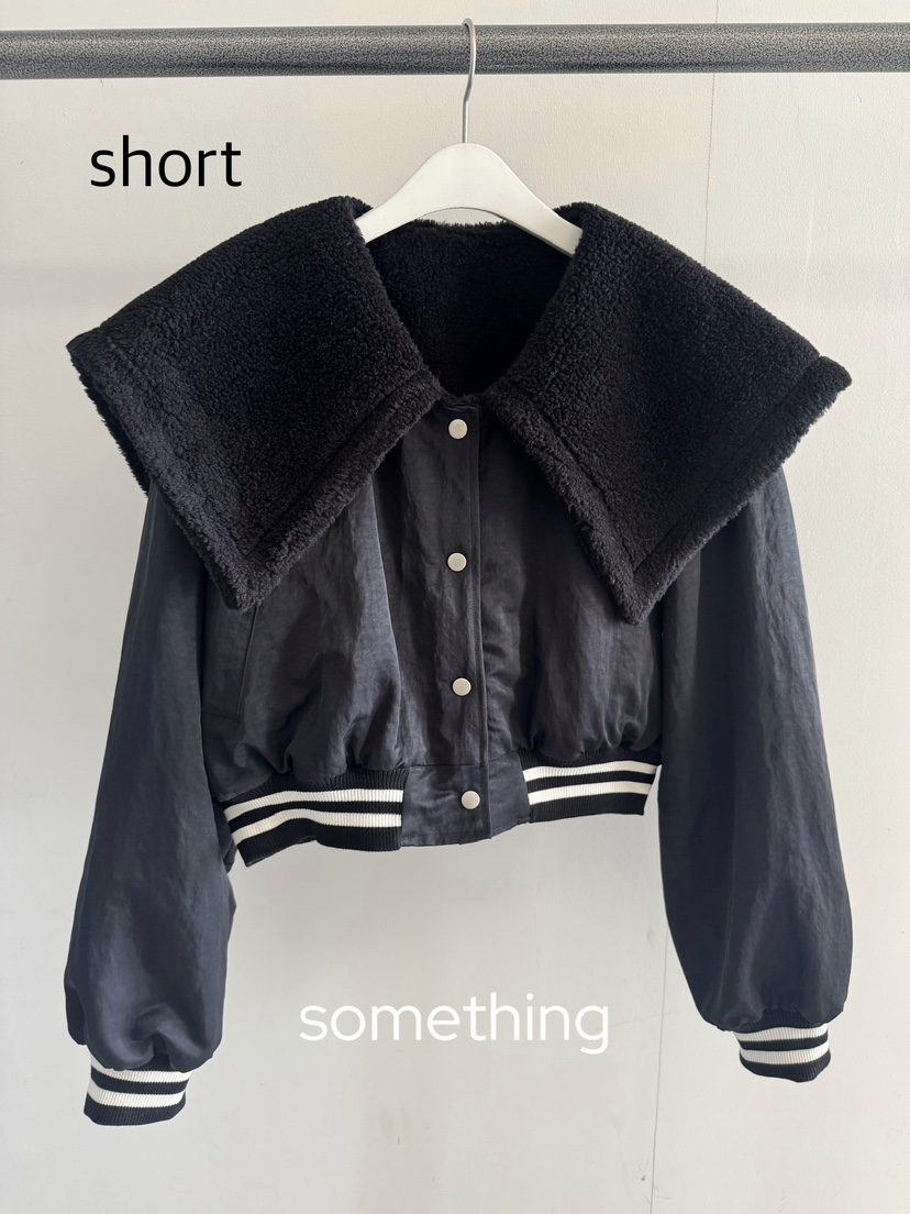 SOMETHING-L/FANCY韓國代購㊣女裝新品休閑人氣夾克兩面穿SOMETHING-L/FANCY夾克圖色2