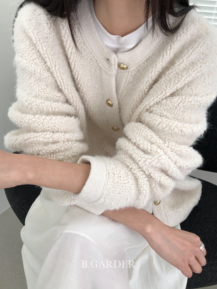 B_GARDER韓國直郵㊣女士新款熱賣25秋冬時尚休閑針織衫開衫B.GARDER針織衫