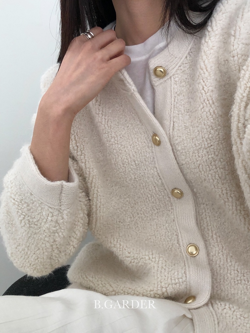 B_GARDER韓國直郵㊣女士新款熱賣25秋冬時尚休閑針織衫開衫B.GARDER針織衫