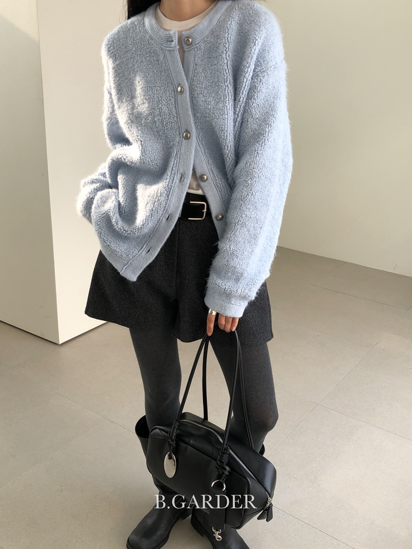 B_GARDER韓國直郵㊣女士新款熱賣25秋冬時尚休閑針織衫開衫B.GARDER針織衫