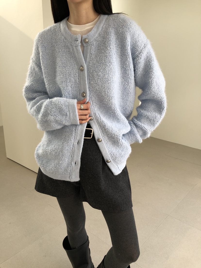 B_GARDER韓國直郵㊣女士新款熱賣25秋冬時尚休閑針織衫開衫B.GARDER針織衫