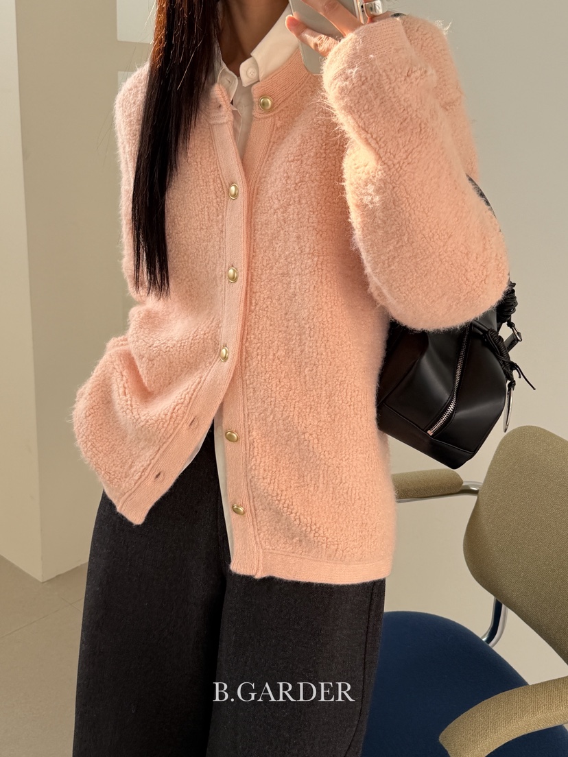 B_GARDER韓國直郵㊣女士新款熱賣25秋冬時尚休閑針織衫開衫B.GARDER針織衫