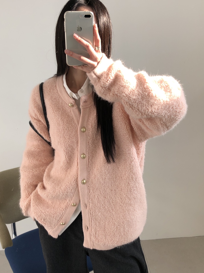 B_GARDER韓國直郵㊣女士新款熱賣25秋冬時尚休閑針織衫開衫B.GARDER針織衫