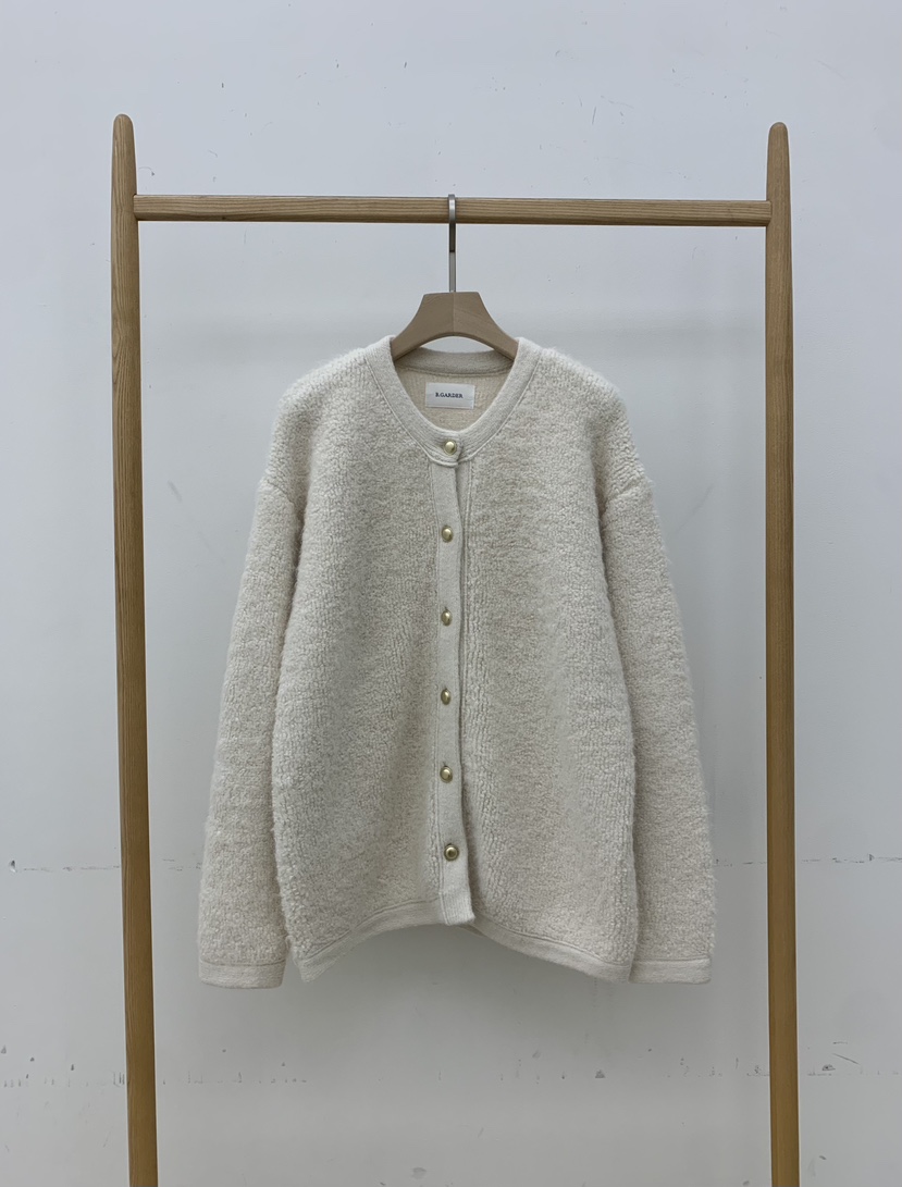 B_GARDER韓國直郵㊣女士新款熱賣25秋冬時尚休閑針織衫開衫B.GARDER針織衫圖色1