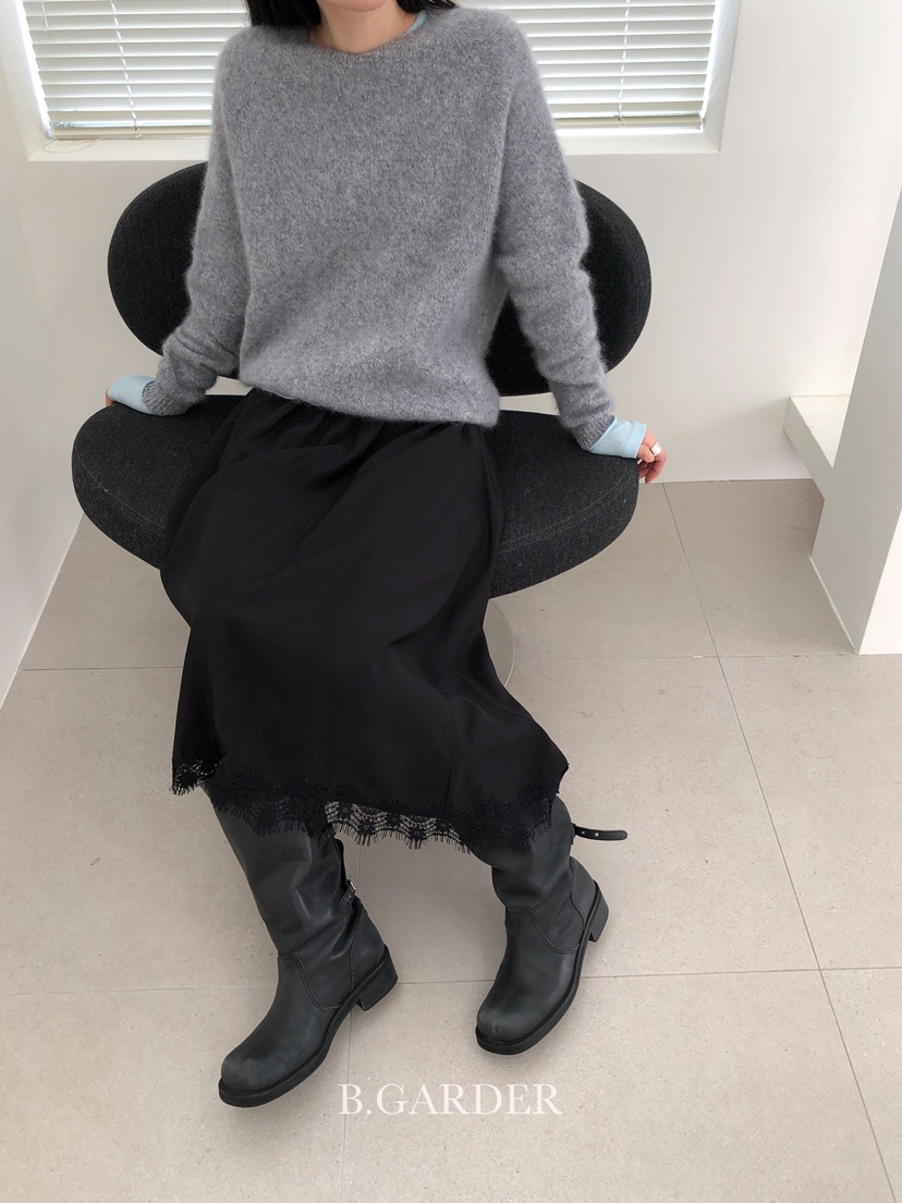 B_GARDER韓國代購㊣女裝新款25秋冬人氣熱賣時尚推薦職業長裙B.GARDER長裙