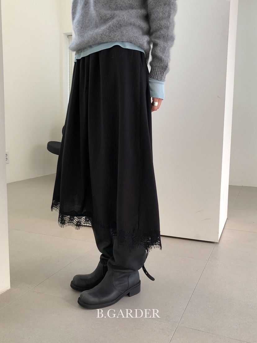 B_GARDER韓國代購㊣女裝新款25秋冬人氣熱賣時尚推薦職業長裙B.GARDER長裙