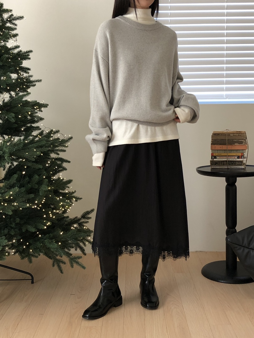 B_GARDER韓國代購㊣女裝新款25秋冬人氣熱賣時尚推薦職業長裙B.GARDER長裙