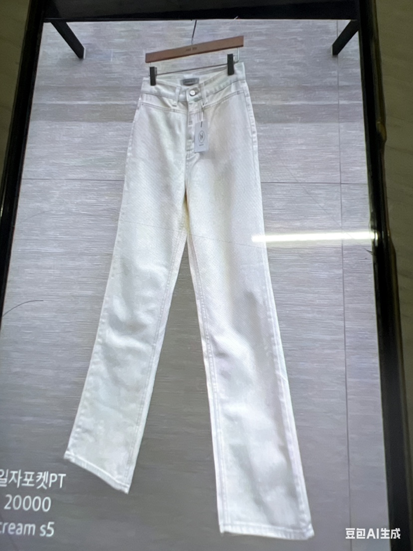 AND THE東大門㊣直郵女士新品推薦真品熱賣人氣休閑褲直筒褲AND THE休閑褲圖色1