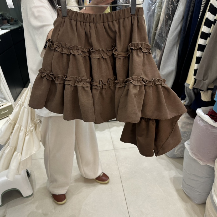 EGG IS韓國直郵㊣女士新品休閑熱賣真品推薦25秋冬職業短裙EGG IS短裙圖色2