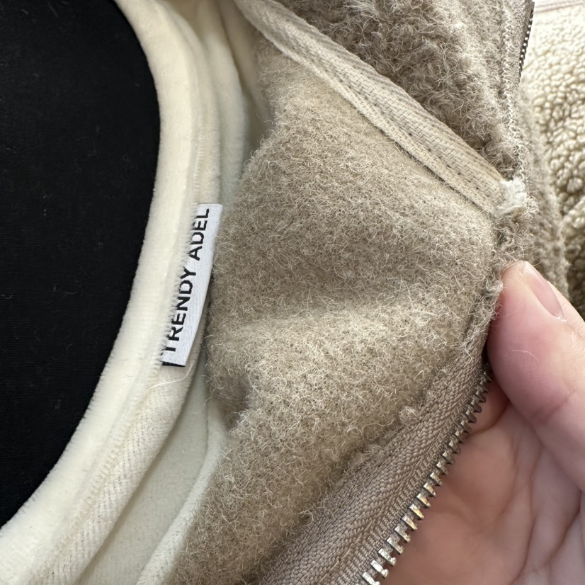 A-DEL東大門㊣實拍女士新款休閑25秋冬時尚人氣衛衣加絨拉鏈A-DEL衛衣