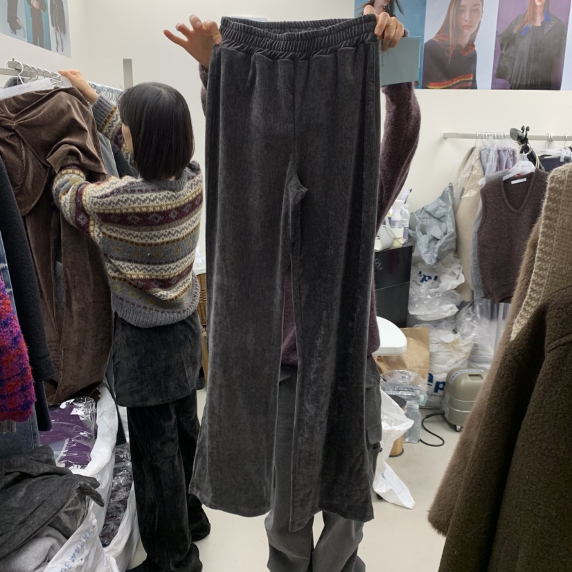 SOLD OUT東大門㊣代購女士新款時尚25秋冬熱賣人氣真品休閑褲SOLD OUT休閑褲圖色3