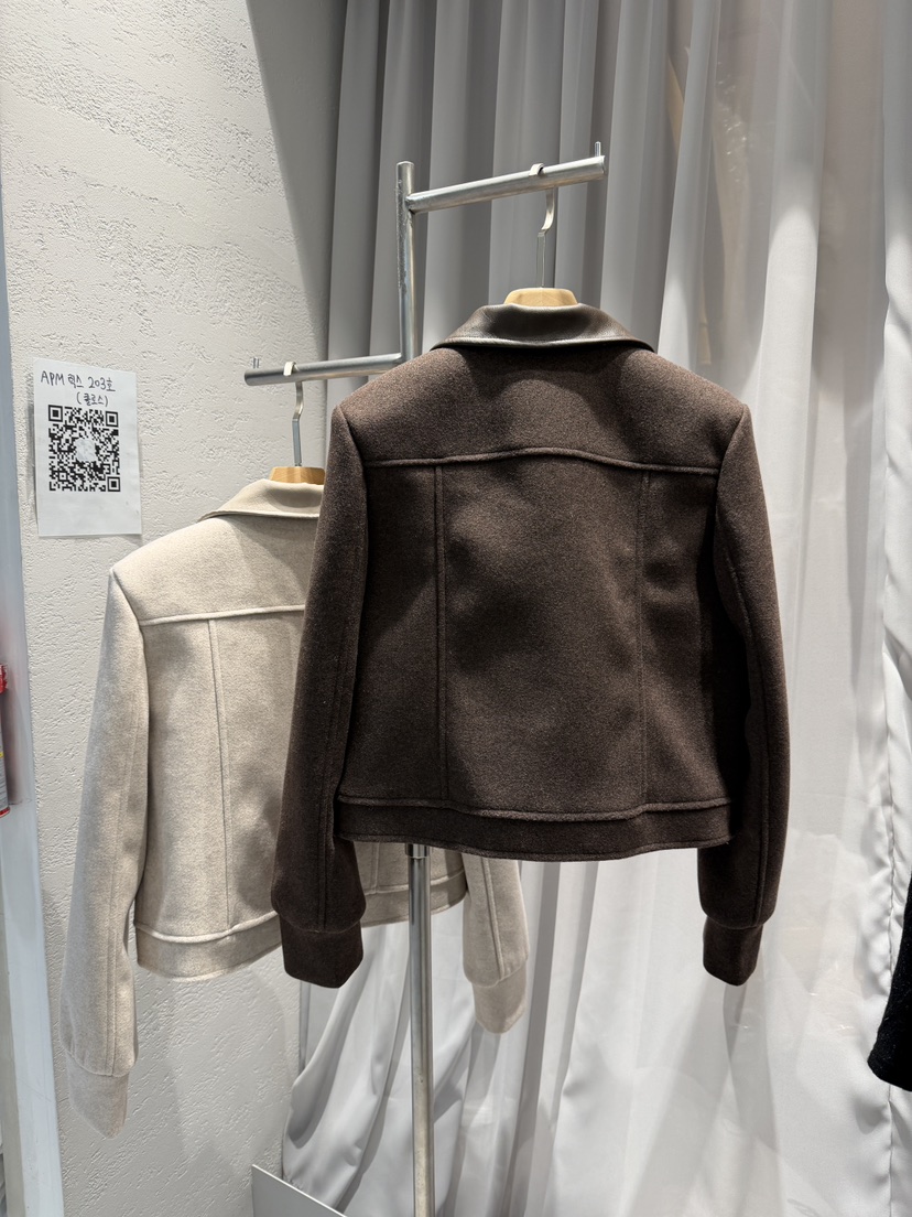 CLOTH韓國代購㊣女士新款休閑熱賣人氣真品時尚25秋冬夾克皮革CLOTH夾克