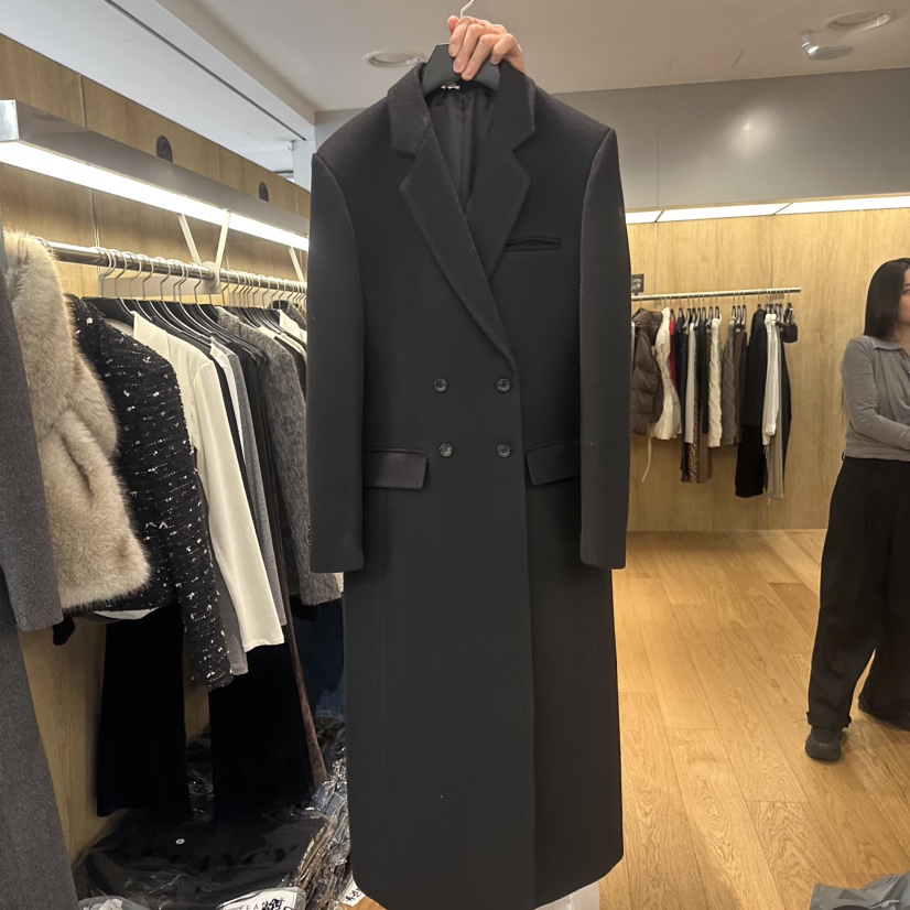 LEFANCY韓國代購㊣女士新品職業休閑熱賣時尚推薦中長款大衣LEFANCY中長款大衣圖色2