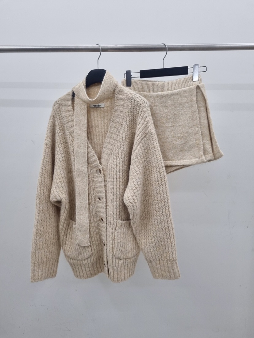 VERANDA東大門㊣實拍女裝新品熱賣職業25秋冬推薦時尚套裝開衫VERANDA套裝圖色2