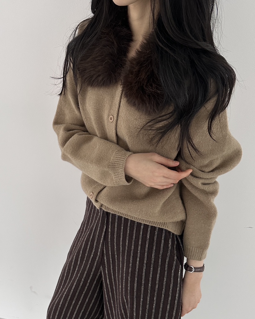 HOWDY韓國代購㊣女裝新品職業休閑人氣推薦熱賣時尚毛衣毛皮HOWDY毛衣