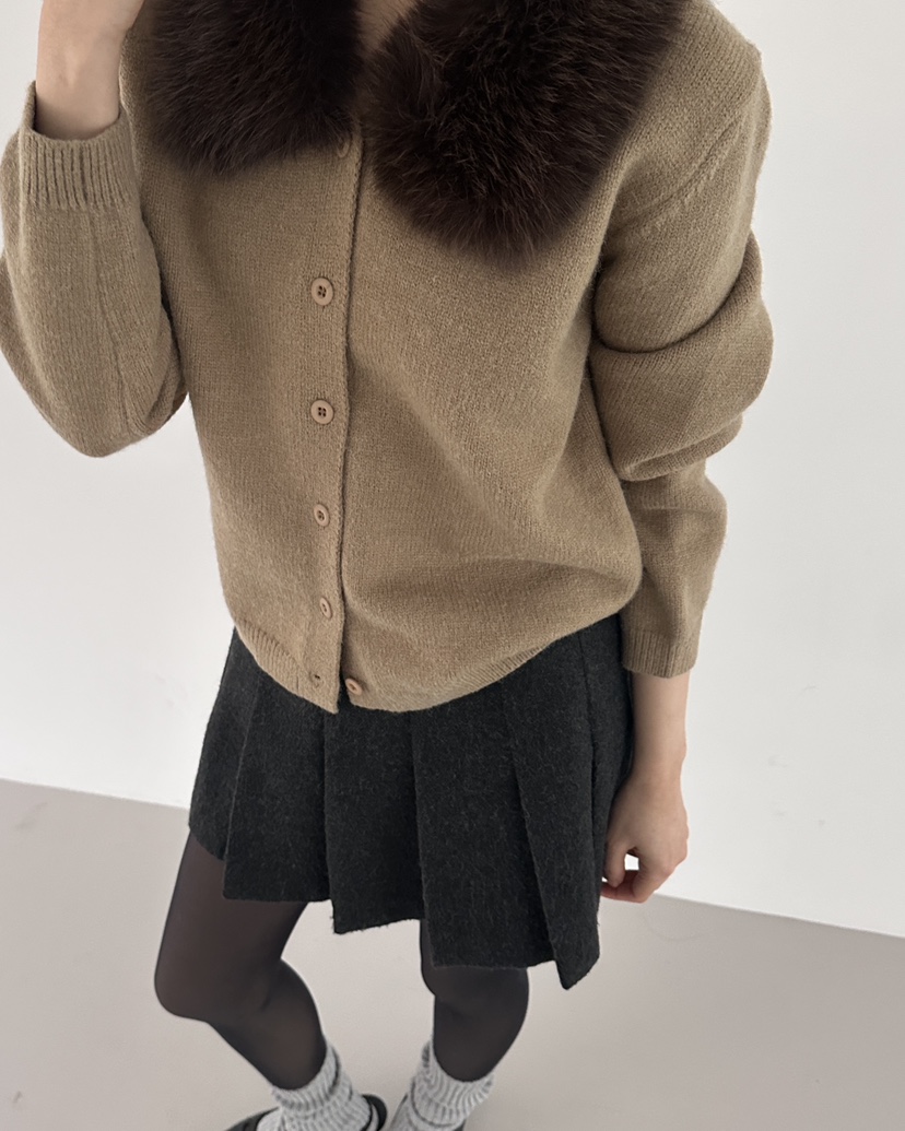 HOWDY韓國代購㊣女裝新品職業休閑人氣推薦熱賣時尚毛衣毛皮HOWDY毛衣