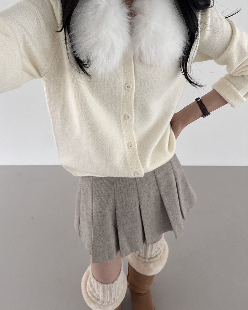 HOWDY韓國代購㊣女裝新品職業休閑人氣推薦熱賣時尚毛衣毛皮HOWDY毛衣