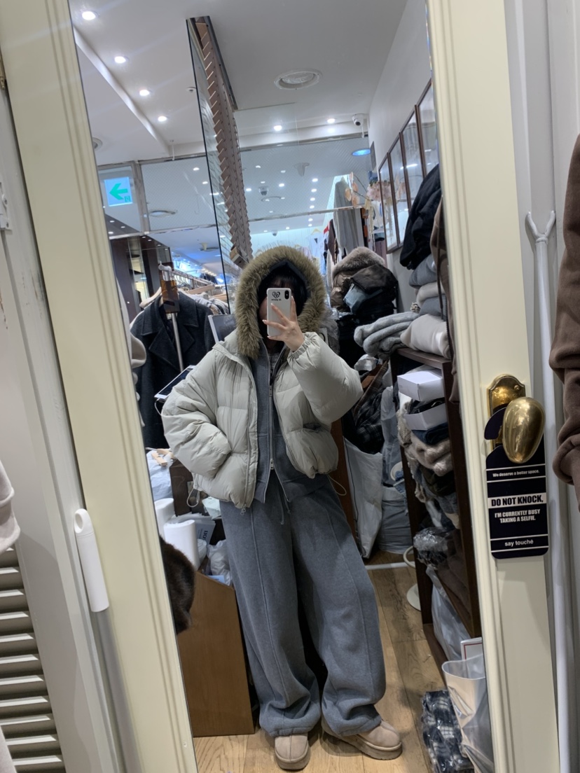 DE GO YOU韓國代購㊣女裝新款時尚休閑25秋冬熱賣套裝拉鏈DE GO YOU套裝