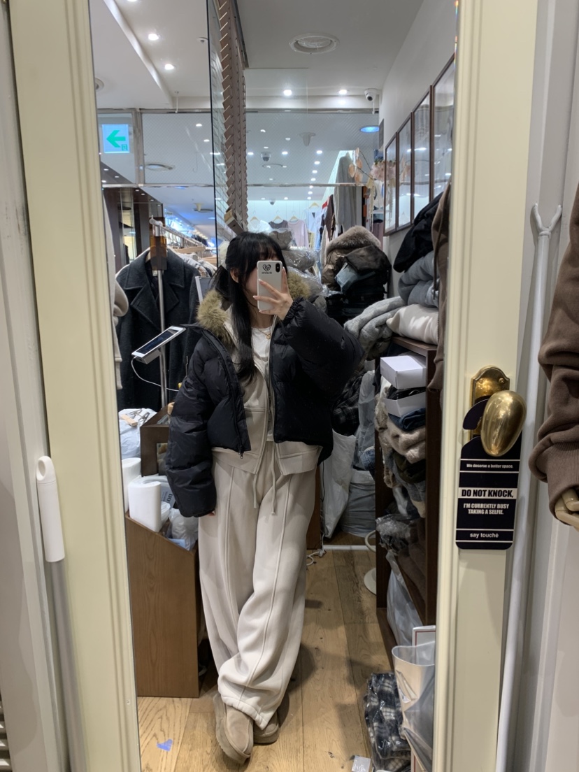 DE GO YOU韓國代購㊣女裝新款時尚休閑25秋冬熱賣套裝拉鏈DE GO YOU套裝