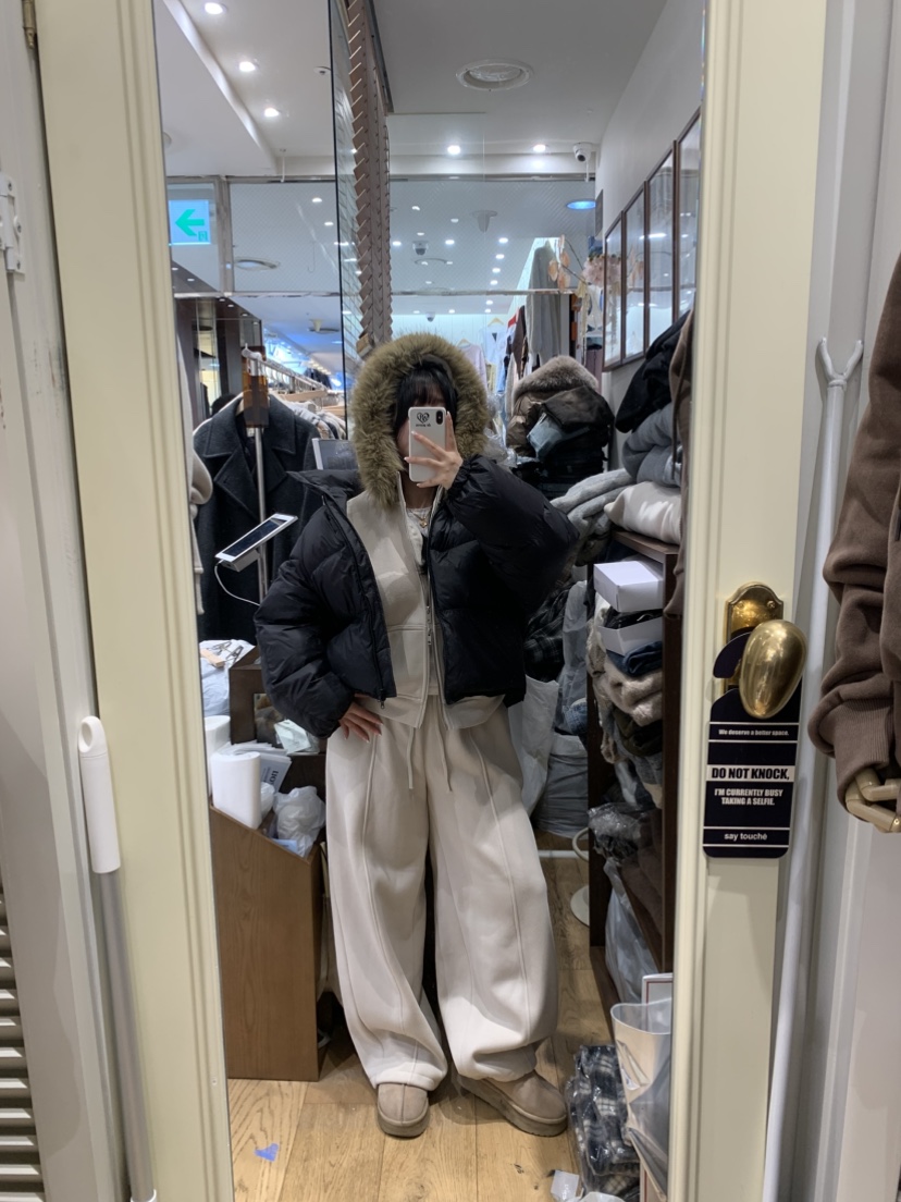 DE GO YOU韓國代購㊣女裝新款時尚休閑25秋冬熱賣套裝拉鏈DE GO YOU套裝