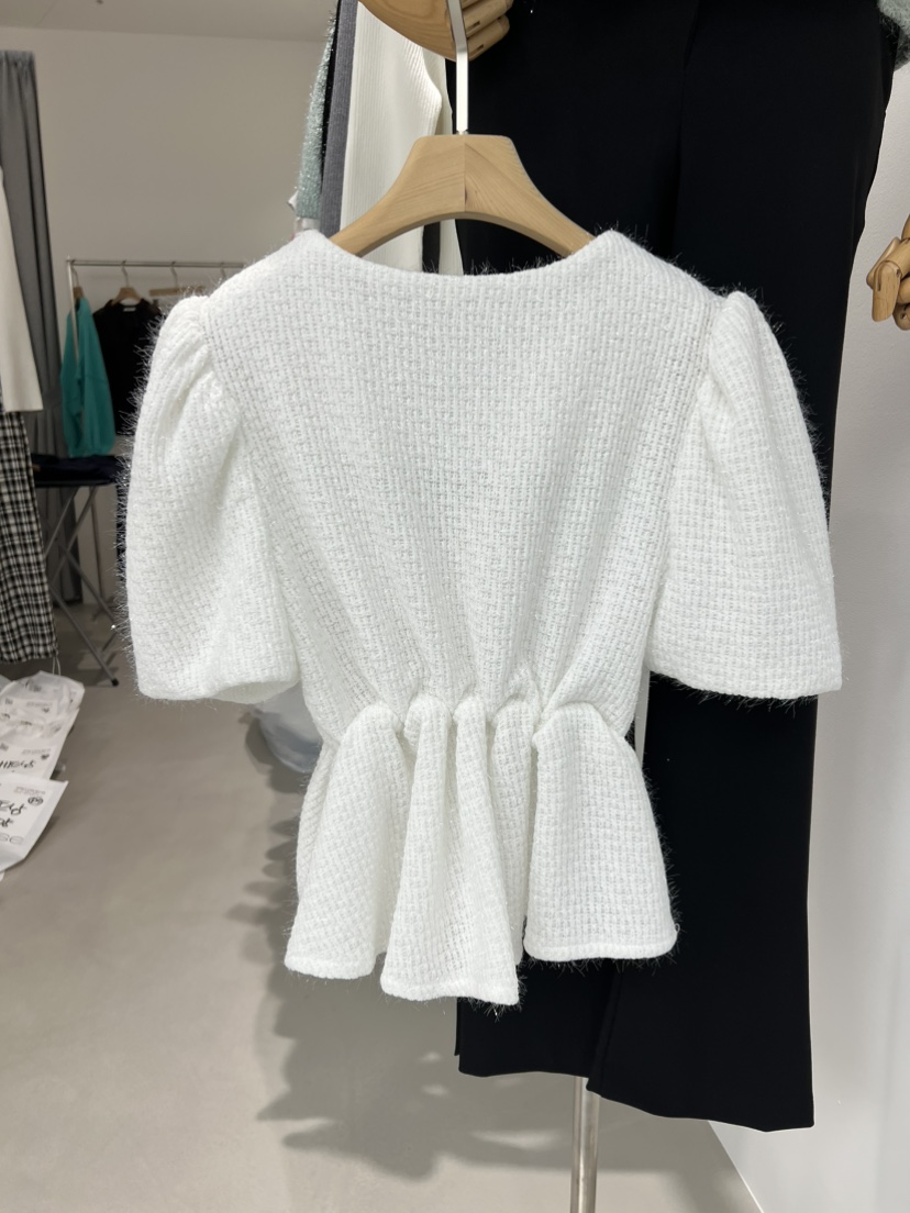 DENISE韓國代購㊣女士新款時尚熱賣25秋冬人氣襯衫蕾絲衫V領DENISE襯衫/蕾絲衫