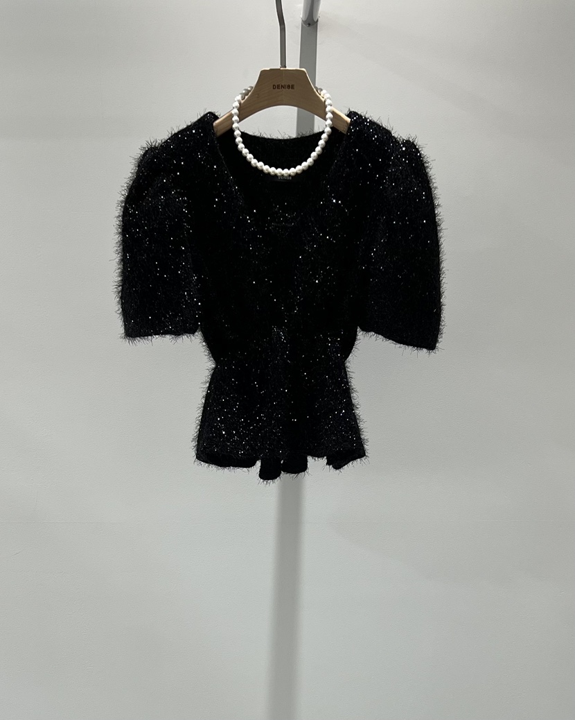 DENISE韓國代購㊣女士新款時尚熱賣25秋冬人氣襯衫蕾絲衫V領DENISE襯衫/蕾絲衫圖色3