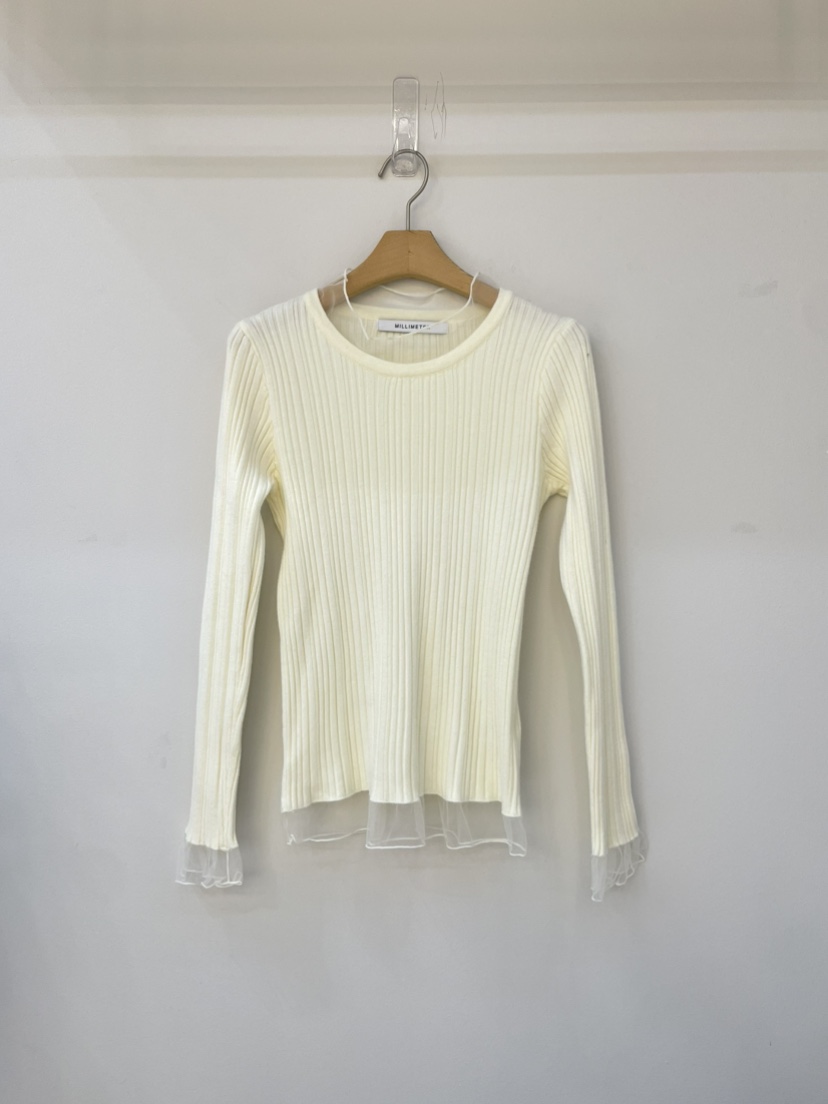 MILLIMETER東大門㊣直郵女士新款熱賣25秋冬人氣時尚針織衫MILLIMETER/MGML針織衫圖色1