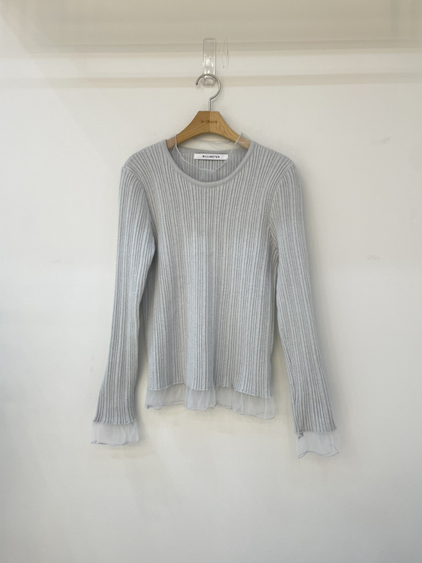 MILLIMETER東大門㊣直郵女士新款熱賣25秋冬人氣時尚針織衫MILLIMETER/MGML針織衫圖色2