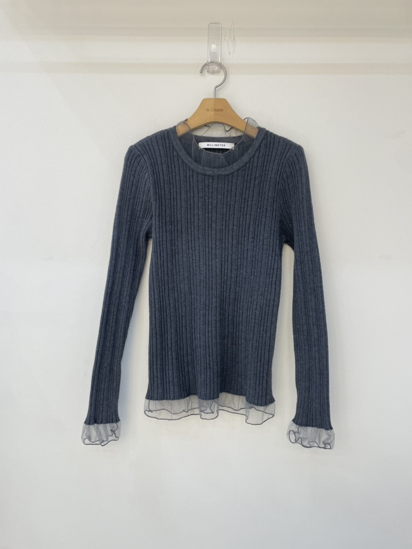 MILLIMETER東大門㊣直郵女士新款熱賣25秋冬人氣時尚針織衫MILLIMETER/MGML針織衫圖色3